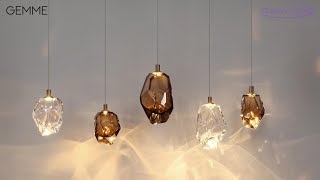 Миниатюра фото подвесной светильник odeon light gemme 7113/4lb сиреневый | 220svet.ru